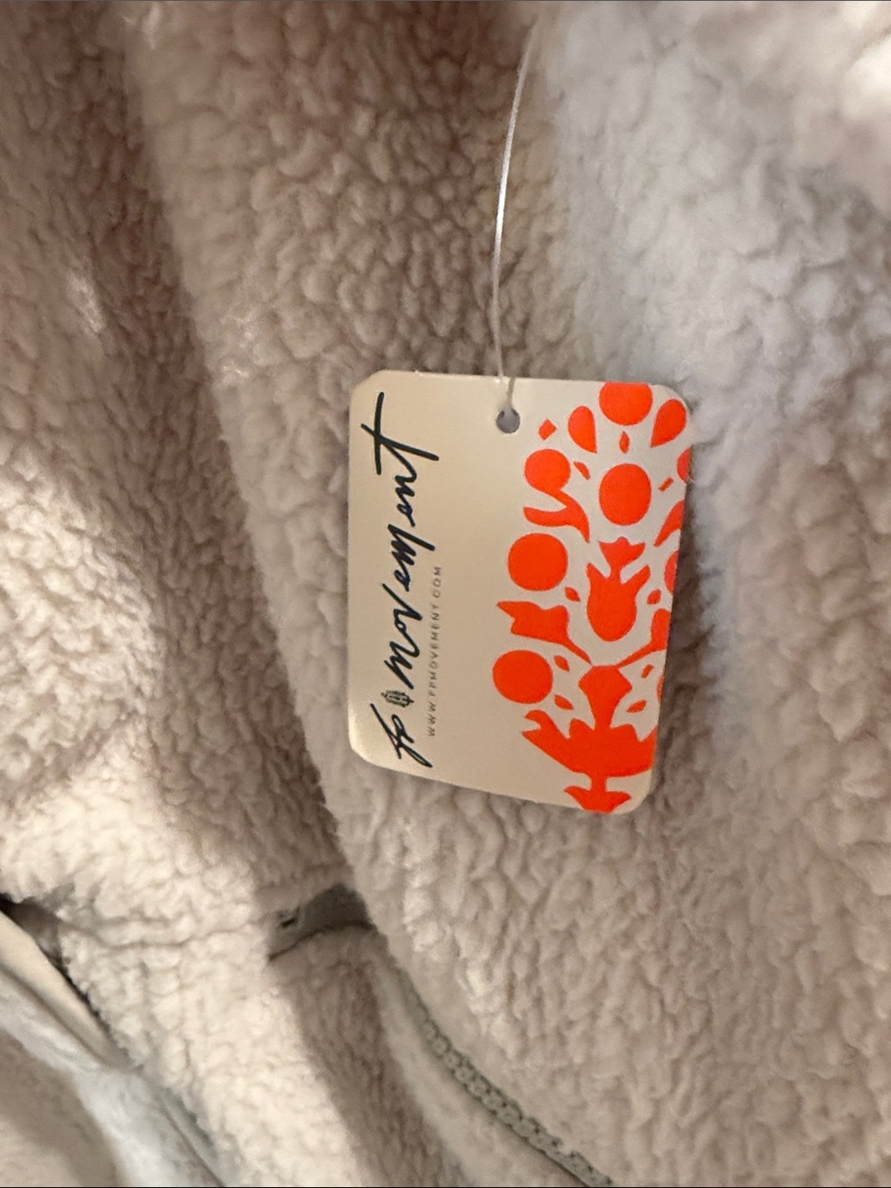 FP Movement by Free People Cream Teddy Jacket - Picture 3 of 10